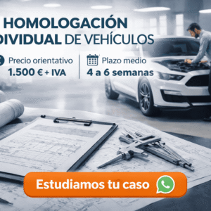 Homologación individual de vehículo importado en proceso de inspección técnica en España